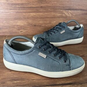 ECCO SOFT 7 Ble‎ Leather Sneakers Men’s Size 7 (41) Shoes
